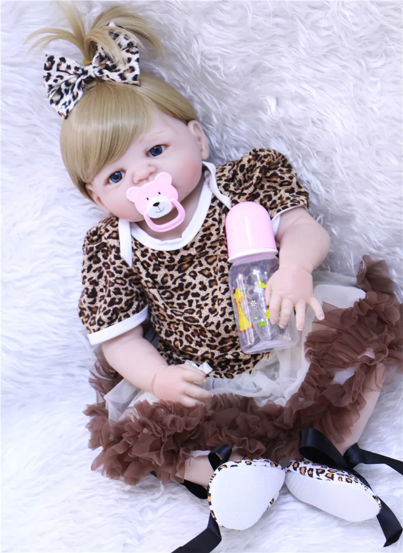 55 см полностью силиконовые куклы для новорожденных bebe alive маленьких девочек