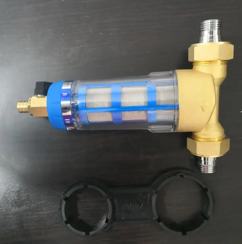 

Reverse flush brass Pre water filter 1/2" with wrench
