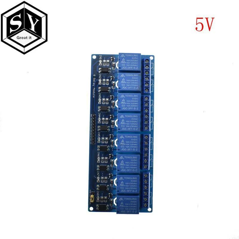 1 шт. 5 в 12 В 24 8 канальный релейный модуль доска для Arduino PIC AVR MCU DSP ARM Электронный