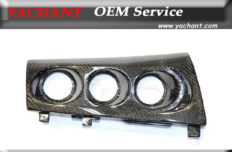 Держатель тройной из углеродного волокна 60 мм RHD подходит для 2008 2012 Mitsubishi Lancer