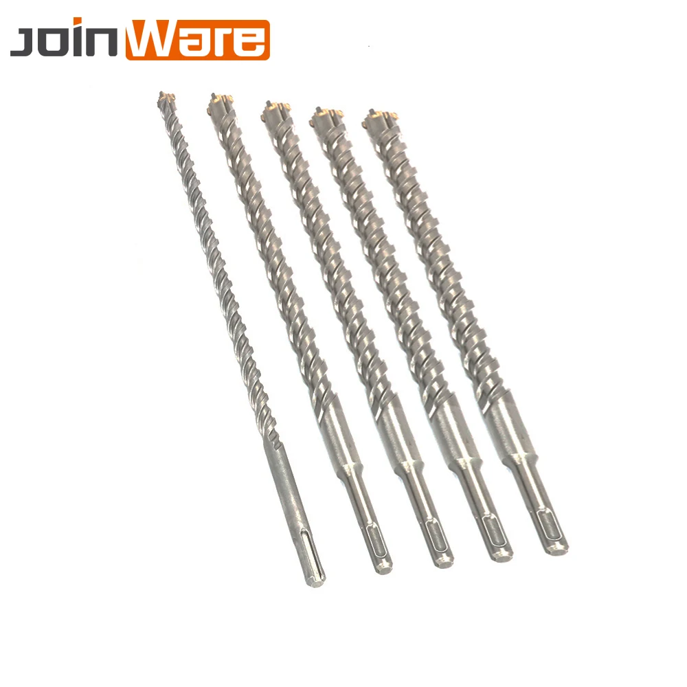 350 мм SDS Plus сверла с двойным спиральным молотком закрученным круглым хвостовиком