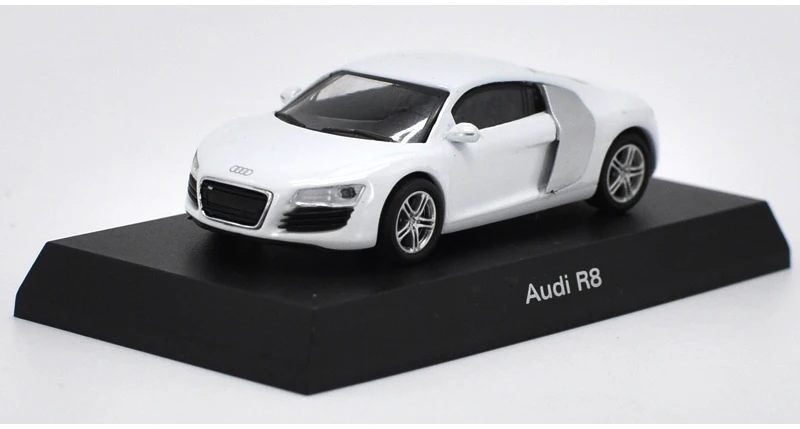 1: 64 литая под давлением модель для Audi R8 белый сплав игрушечный автомобиль