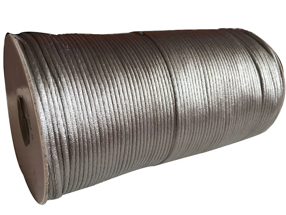 2 мм серый нейлон корд Ювелирные изделия Findings Аксессуары Rattail атласная веревка