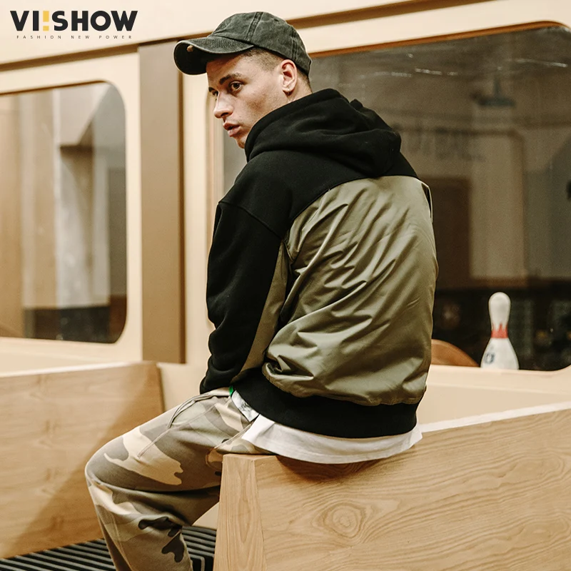 VIISHOW новый стиль толстовка мужская брендовая одежда с капюшоном камуфляжная