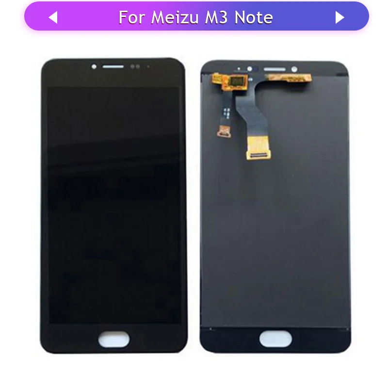 Для Meizu M3 Note L681H Полный ЖК дисплей в сборе стеклянный дигитайзер Сенсорная панель