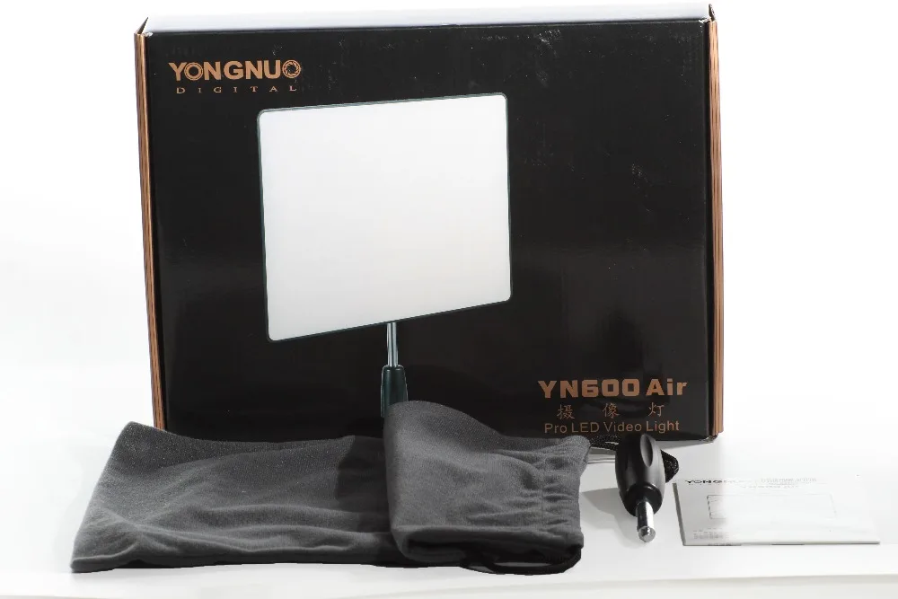 Ультратонкая светодиодная лампа YONGNUO YN600 Air 3200K 5500K + адаптер питания переменного