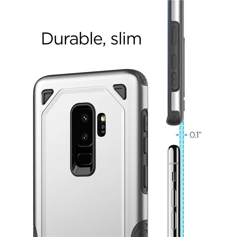Для samsung Galaxy S9 S8 Plus S7 Note 8 9 COB Iphone X XR XS MAX 7 6S 5s чехол задняя мощность Броня Защита 2 в 1