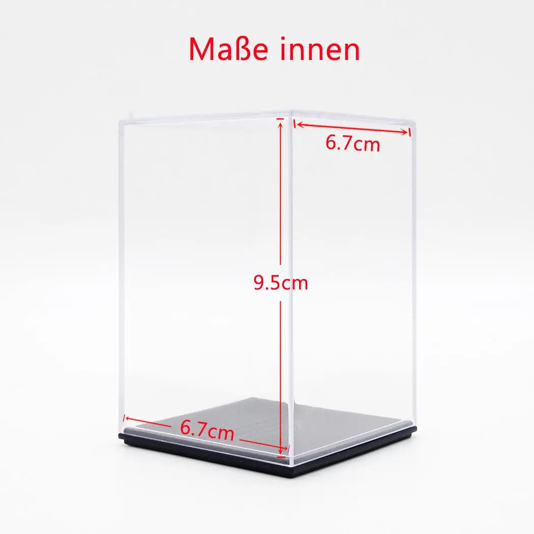 Odoria DE акриловый витрина Perspex коробка 10 см H прозрачная Пылезащитная