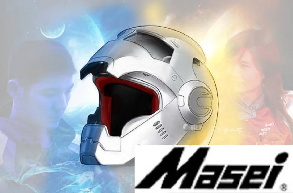 MASEI 610 IRONMAN мотоциклетный шлем-каска мотокросса полушлем Личность открытый шлем