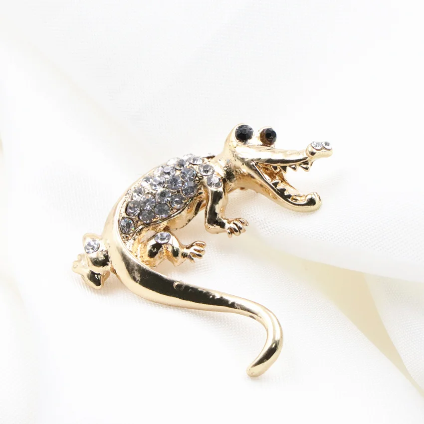 Charms Gold Color Animal Shape Pin and Brooch Zinc Alloy Breastpin Rhinestone Halloween Christmas Party Gifts Jewelry A653 | Украшения и
