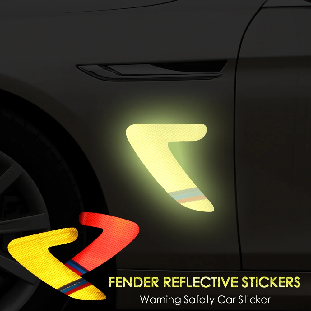

Reflective Tape Mark Car Front Fender Side Air Vent Decal Cover Trim Sticker For BMW f30 f31 f10 f20 f11 f01 f25 e46 e39 e90 g30