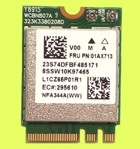 Беспроводная Bluetooth карта для Lenovo YOGA 910 13IKB 01AX713 QCNFA344A AC 433M|Сетевые карты| |