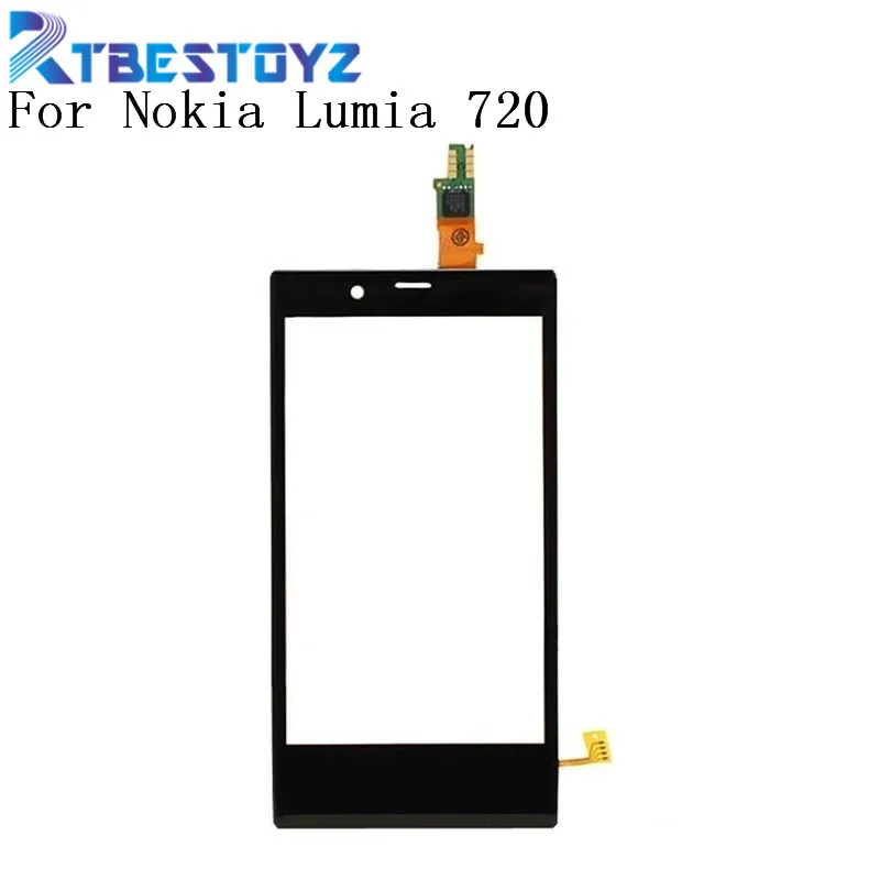 RTBESTOYZ сенсорный экран передний дигитайзер стеклянный дисплей рамка для Nokia Lumia 720