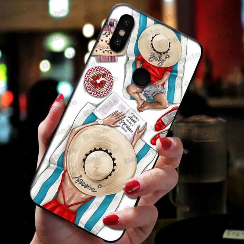Babaite VOGUE Рождество принцесса девушка женщина Босс кофе чехол для телефона xiaomi mi 8se