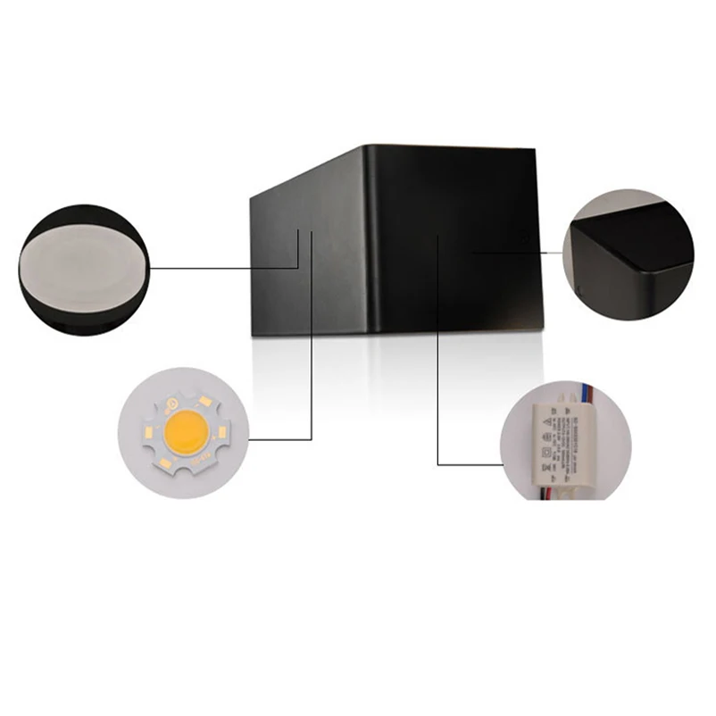 Горячие домашние светодиодные Настенные светильники алюминиевые 6 Вт