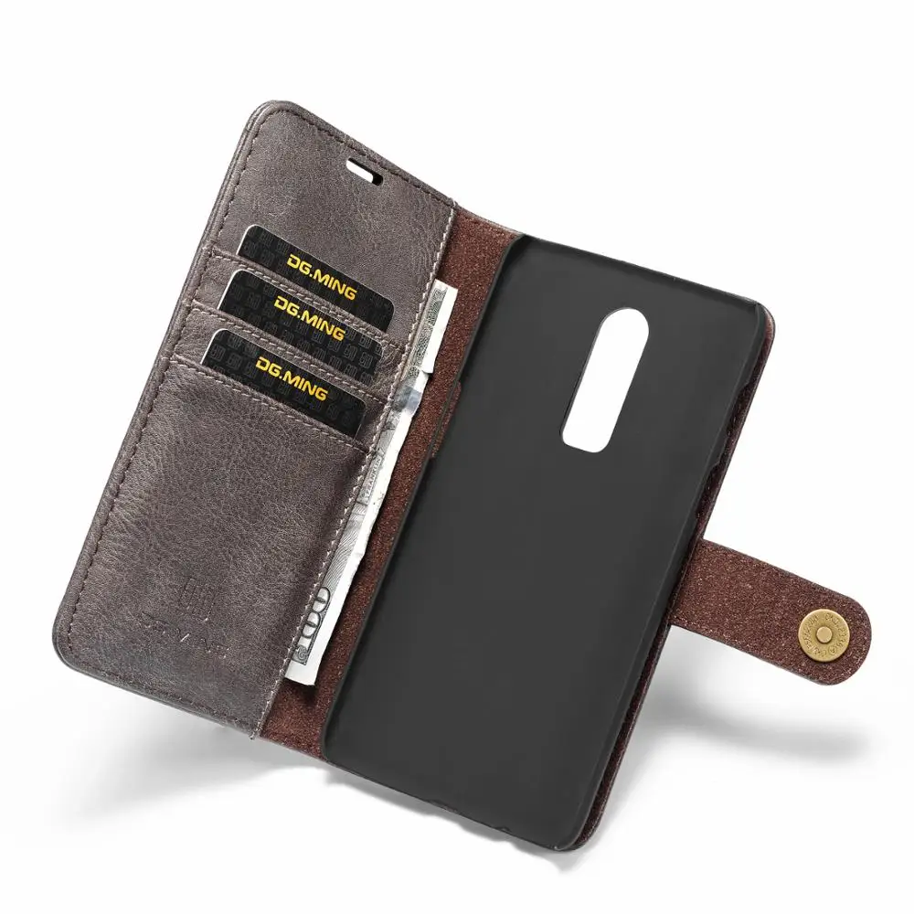 

Vintage Leather Case for Oneplus 6 Flip Book Design Cover Mobile Phone Case