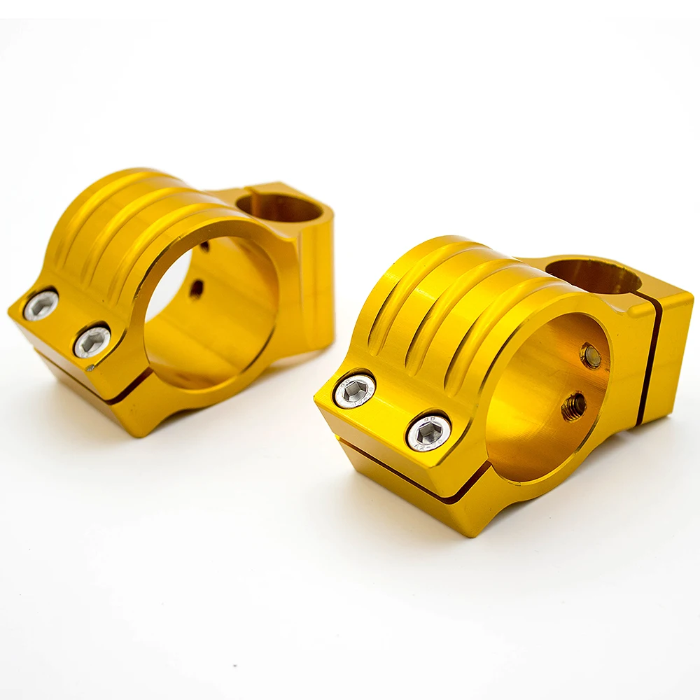 Золотой 31 мм 55 CNC 7/8 &quot22 зажим для руля на руль мотоциклов головках 33 35 36 41 43 46 51