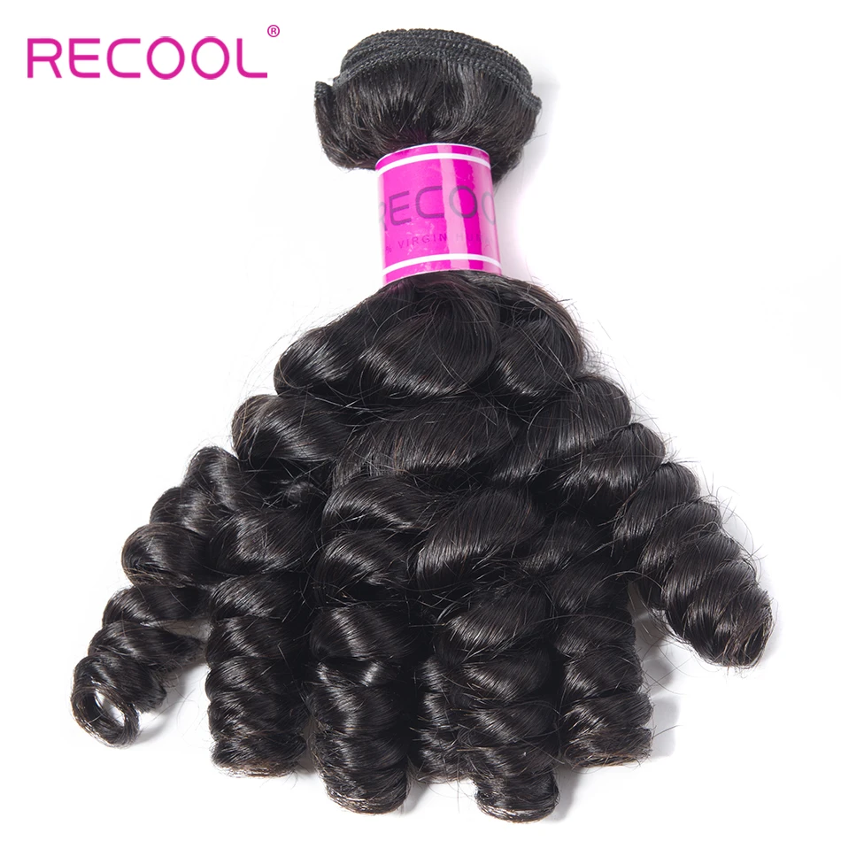 Recool Hair Funmi бразильские волосы плетение 3 пучка натуральный цвет свободный завиток