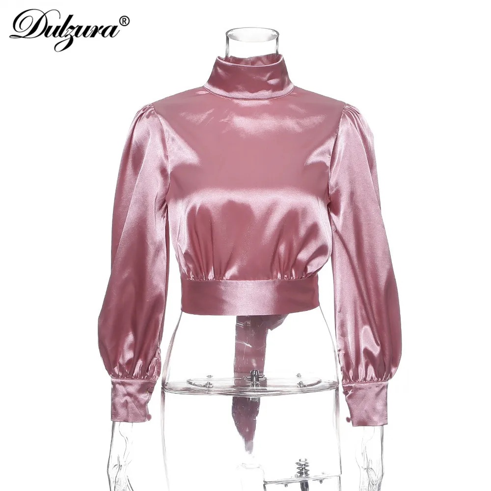 Dulzura, летняя женская блузка, Рубашки, Топы, открытая спина, открытая, бандаж, элегантная уличная одежда, длинный рукав-фонарик, праздничная
