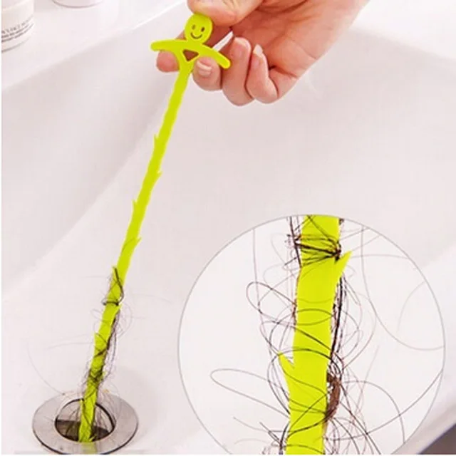 1PC Bathroom Floor Hair Cleaner Sewer Filter Drain Cleaners Kitchen Sink Drian Strainer Bathtub Cleaning Hook Tool | Дом и сад