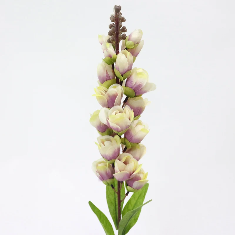 Light purple JAROWN Artificial Silk Fake Flower Simulation Lily Of The Valley Wedding Party Feast Decor Flowers Home Living Room Office Decor - Цвет: Light purple