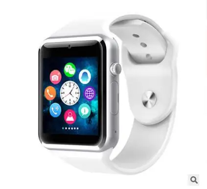 Белый A1 Смарт часы Bluetooth Smartwatch спортивные SIM TF телефон Вах наручные часы для Android Xiaomi huawei Apple samsung Для мужчин Smartwatch - Цвет: Белый