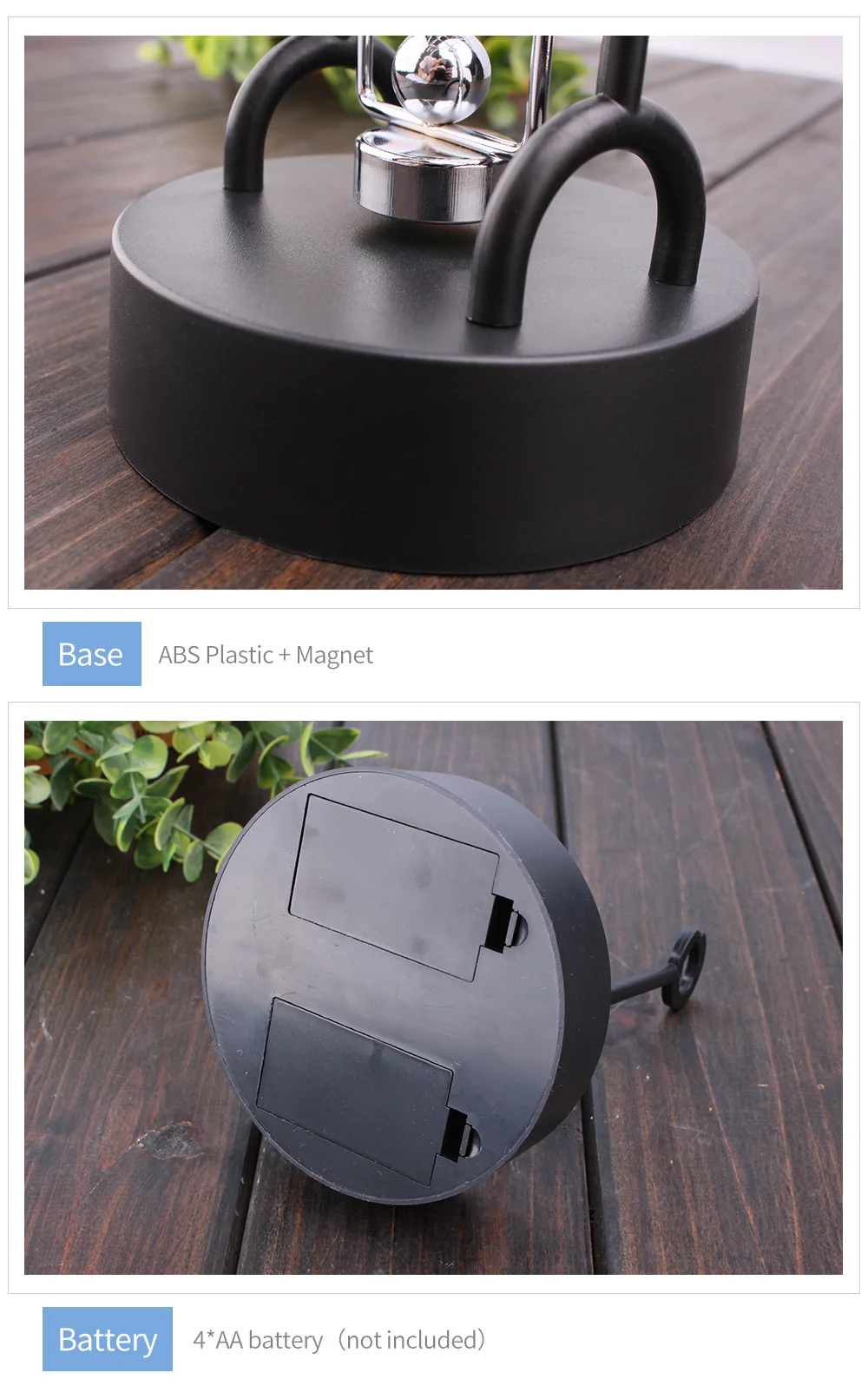 Home Decor Ньютон маятник Колыбель Электрический вечный баланс Wiggler орнамент Офис аксессуары украшения NC-CD