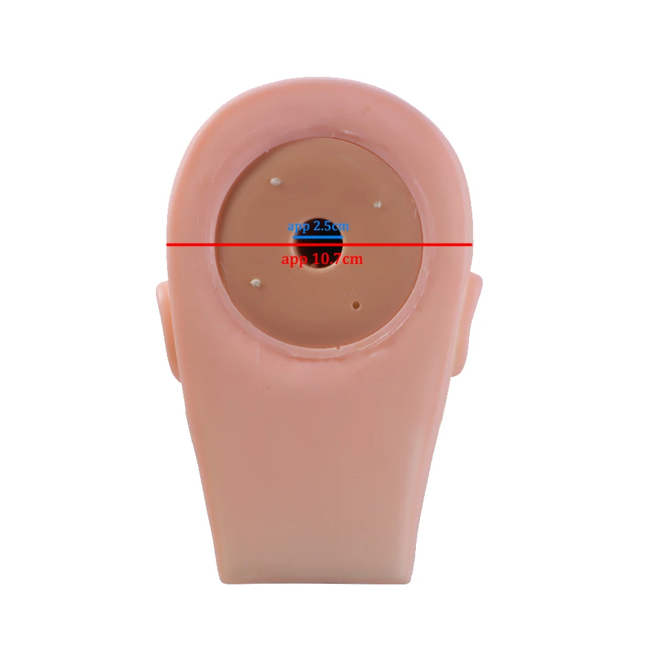 Манекен головы для практики макияжа массажная модель лица плоская силиконовая