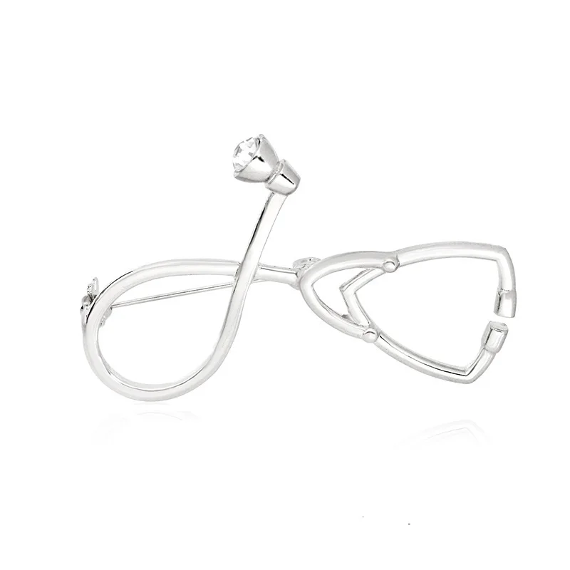 yiustar 2017 New Stethoscope Brooch for Women Fashion Medical Jewelry Brooches Nurse Physicians Student brooches women brooch fashionfashion brooch
