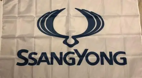 

Флаг Ssangyong-белый