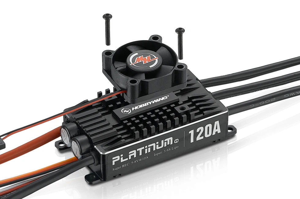 Радиоуправляемая модель Aerops HOBBYWING Platinum 120A V4 бесщеточный контроллер скорости ESC