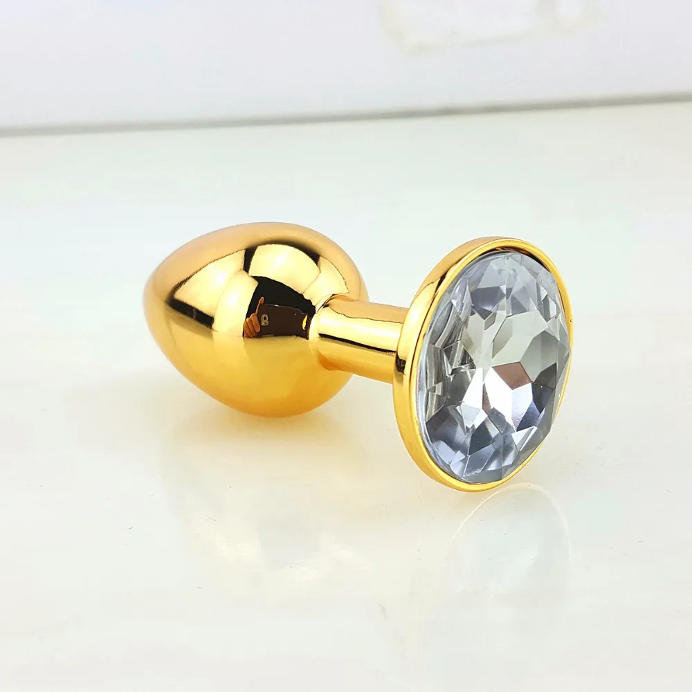 12 Цвета Металлические Мини Анальные Игрушки Butt Plug Размер 75X28 мм Добыча Бусы