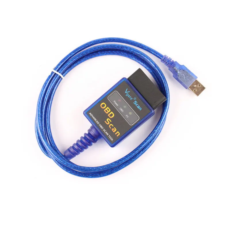 VGATE USB Одежда высшего качества Vgate ELM327 Bluetooth V2.1 Vgate сканирования Bluetooth V1.5 vgat USB OBDII ELM327 сканер штрих-кода - Цвет: VGATE USB