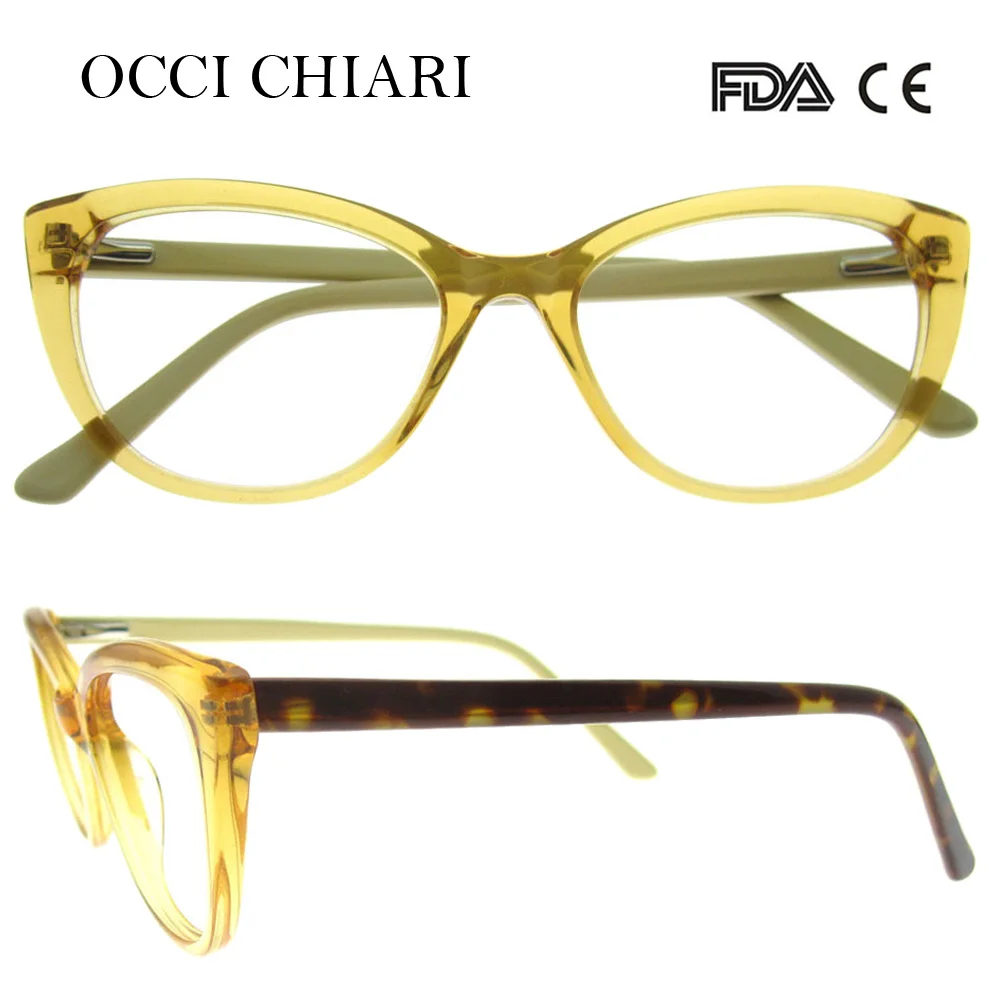 Оправа для очков OCCI CHIARI 2018 ацетатная оправа с кошачьими глазами разноцветная