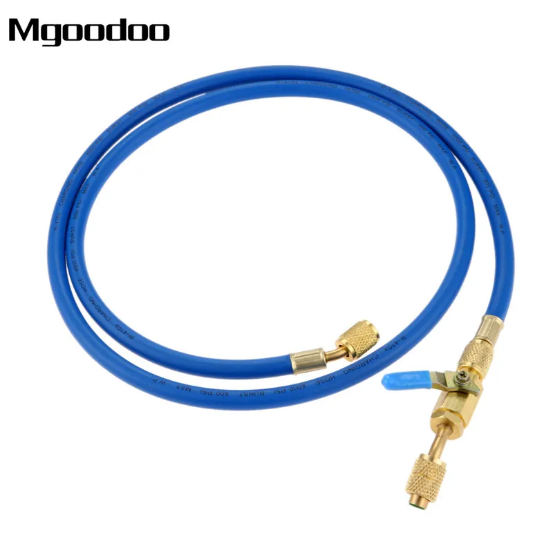 3 шт. 1,5 м R410A AC зарядка шаровой кран для шланга HVAC 1/4 ''SAE запорный клапан для кондиционера A/C хладагент R134A R12 R22 R502 800psi