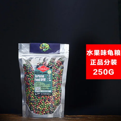 250g Deleba излучаемый Spurred черепаха Террапин черепаха корм, палочки гранулы рептилий Аквариум рыба еда Сделано в США - Цвет: 250g