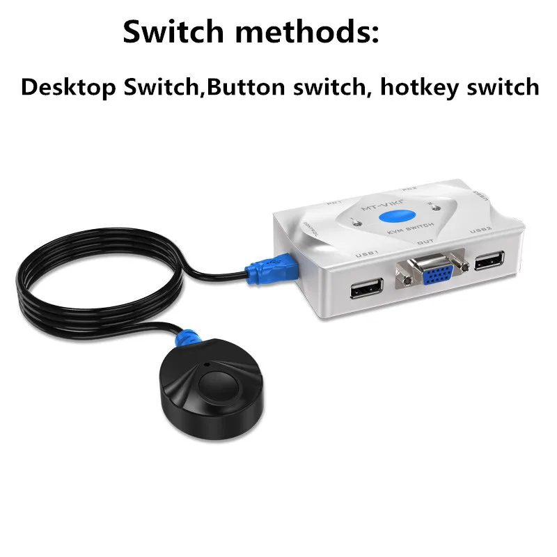 Проводной пульт дистанционного управления MT-Viki 2 порта KVM-переключатель VGA USB