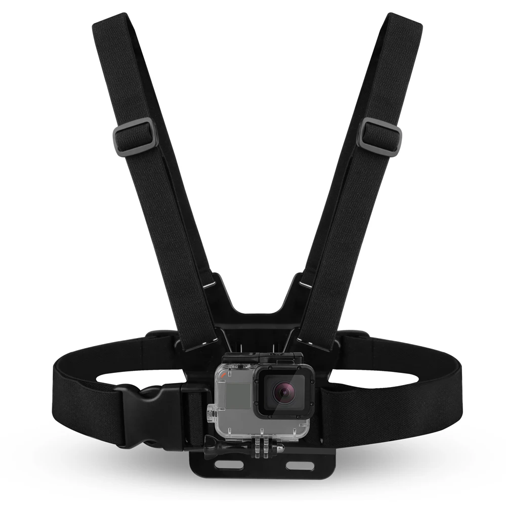 JMFOTO двухстороннее регулируемое нагрудное крепление для камеры GoPro Hero 6 5 4 3 SJCAM Xiaomi