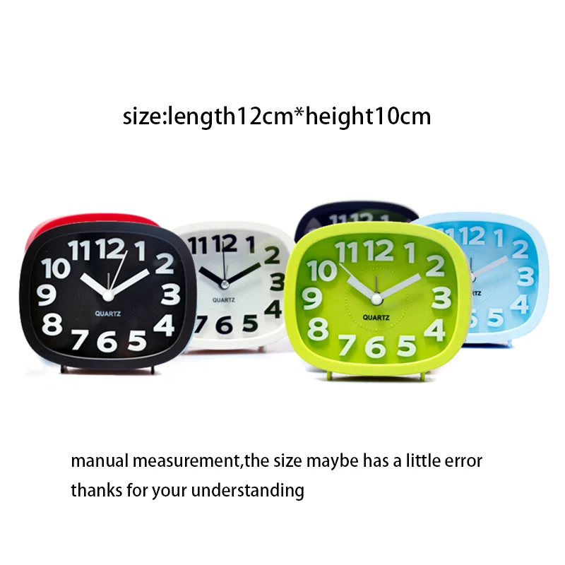 Короткие будильники ABS пластик сплошной цвет бесшумный механизм 3D цифровые часы