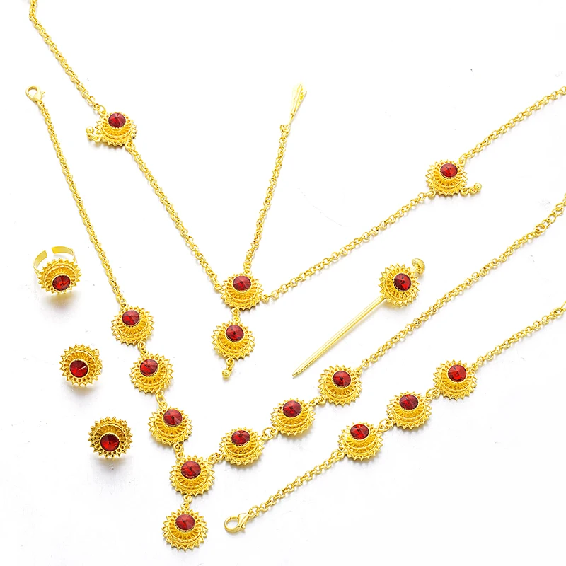 Комплект ювелирных изделий из колье серёг кольца и браслета|set necklace|jewelry set