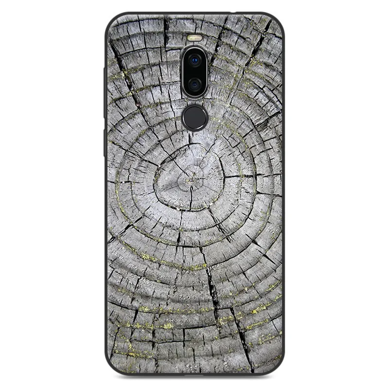 004 Shu Чехол для Meizu X8, силиконовый чехол, мягкий ТПУ чехол для телефона с рисунком деревянного камня, для Meizu X8, задняя крышка, противоударный защитный экран - Цвет: 004 Shu