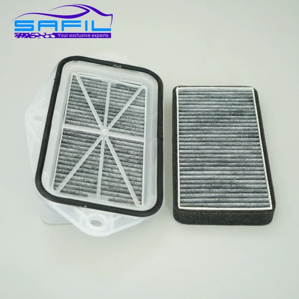 Угольный фильтр для салона с 3 отверстиями для Vw Sagitar CC Passat Magotan Golf Touran Audi Skoda Octavia внешний воздушный фильтр# LT100