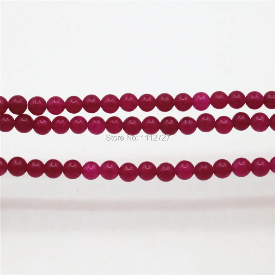 

4 6 8 10 12mm Accessory Crafts Parts Red Stones Loose Beads DIY Round Jewelry Making 15inch Women Girls Christmas Gifts Fitting