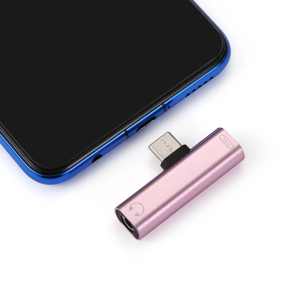 Универсальный адаптер для наушников с разъемом USB Type C на 3 5 мм кабель AUX Samsung S10 S9