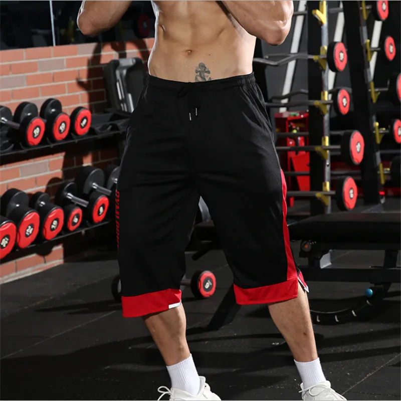 Black Yomeke мужские спортивные шорты для фитнеса, летние повседневные Модные крутые шорты, мужские штаны для бега, бодибилдинга, тренировок, мужские Брендовые спортивные штаны - Цвет: Black