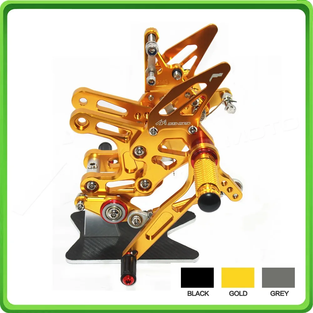 

Набор для быстрой переключения передач, задние комплекты, подставка для ног, педаль для Kawasaki Ninja ZX10R ZX 10R ZX-10R 2016 2017 2018 Gold