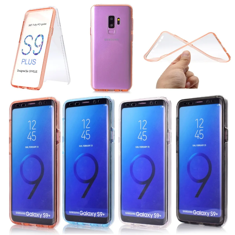 360 Защитный чехол для всего тела samsung Galaxy S10 Plus Note 10 Pro 9 8 S8 S9 S10e A6 A8 2018 2 в 1 Жесткий PC