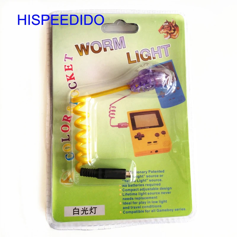 Гибкие светодиодные лампы hiseedo для Nintendo GBC GBP червячный свет освещение Gameboy цвет и