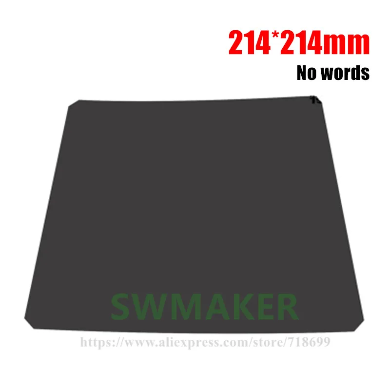 SWMAKER 5 шт. 214*214 мм черная/красная квадратная нагревательная пластина для Reprap Prusa i3