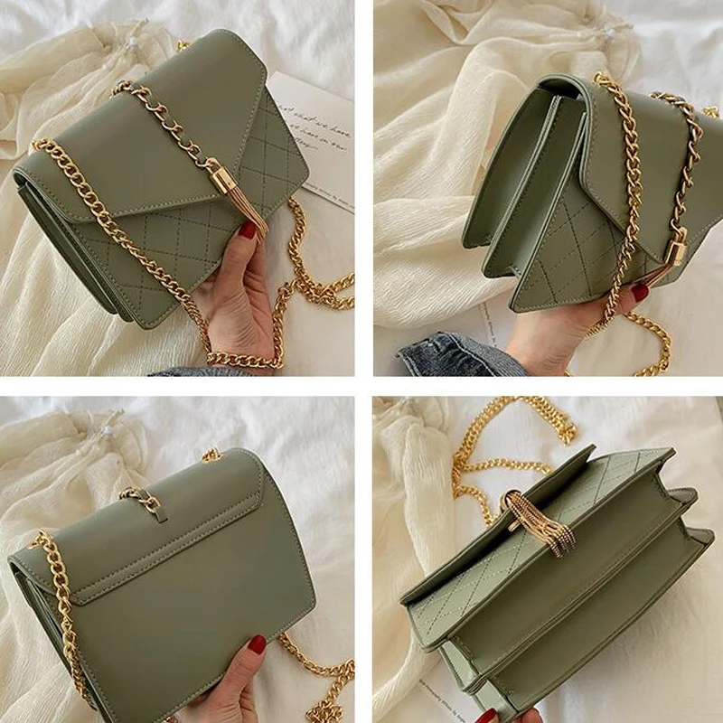 

Women messenger chain crossbody handbags lady tassel shoulder bag